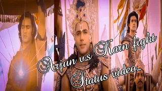 Arjun vs karn fight  short video 🚩|| #suryaputrakarn #viral #status #video