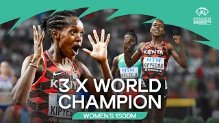 Kipyegon dashes to third 1500m gold | World Athletics Championships Budapest 23