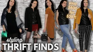 Styling my New Orleans Thrift Finds... I got over $600 in clothing for $39!