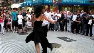 Tango dancers in the street, Buenos Aires, Argentina
