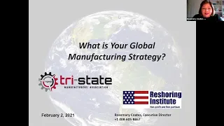 TSMA: Reshoring - What is Your Global Manufacturing Strategy?