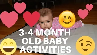 How to entertain a 3-4 Month old baby/tummy-time and more baby developments