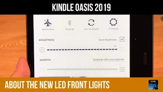 Kindle Oasis 2019 | Adjustable Warm Light Test and Comparison