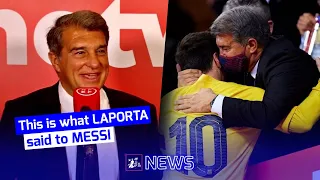 🤔This is how Laporta Talked about Messi after the Final of Copa del Rey!