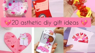 20 asthetic diy Gift Ideas💖 | Handmade gift ideas #youtube#viral#gift_ideas #handmade