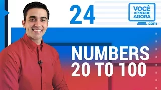 Numeros em ingles 20 a 100 | English numbers 20 to 100