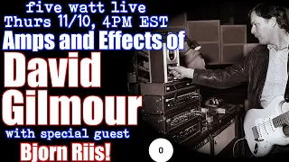 The Amps and Effects of David Gilmour: five watt live
