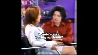 Michael Jackson wanted to sing with his wife 😂 #shorts