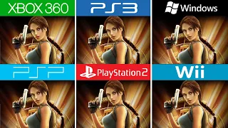 Tomb Raider Anniversary (2007) PC vs PS2 vs PSP vs Xbox 360 vs Wii vs PS3 (Which One is Better!)