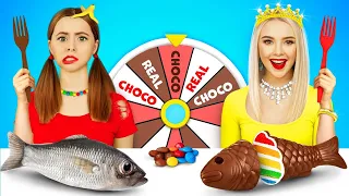 Expensive Chocolate vs Cheap Real Food Challenge | Rich vs Poor Chocolate Desserts by RATATA BOOM