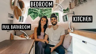 VAN TOUR | Sprinter Van Converted to Tiny Home for Full-Time Van Life