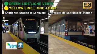 Montreal Metro POV Walk: Angrignon to Longueuil–Université-de-Sherbrooke Via Berri–UQAM【4K】