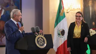 Mensaje de los presidentes de México y Honduras
