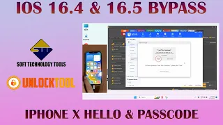 iphone x IOS 16.4 & 16.5 Bypass Done With Unlocktool | Passcode Bypass | Fix Logo Restart#iphone