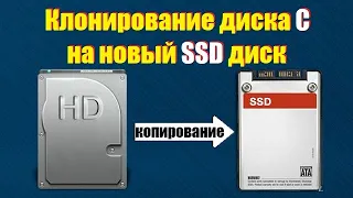 Клонирование диска C на новый SSD диск