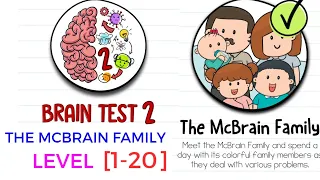 Brain Test 2 The McBrain Family level 1-20 solution or walkthrough