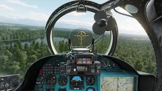 DCS Mi-24P HIND:  First Weapons Test (30mm cannon and unguided rockets)