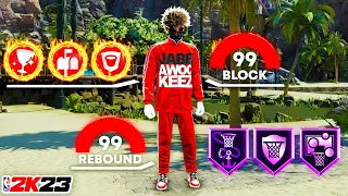 The BEST CENTER BUILD on NBA 2K23 - 99 BLOCK, 99 REBOUND, BIG MAN CONTACT DUNKS