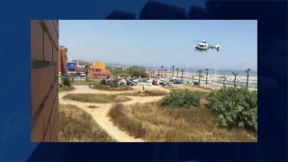 Helicopter chases smugglers in La Linea