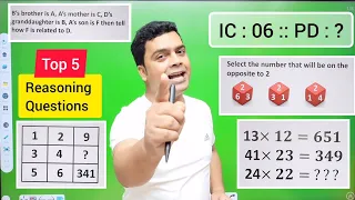 5 Important Reasoning Questions | Reasoning Puzzles | Maths Puzzles | imran sir maths