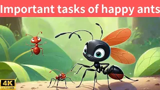 Important tasks of happy ants | A Magical short Story |  Bedtime Stories for Kids |@ Magic Storyland