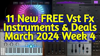 11 Best New FREE VST Plugins, Vst Instruments, Sample Packs & Plugin Deals - MARCH 2024 Week 4