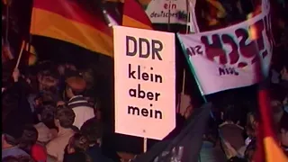 Kundgebung mit Helmut Kohl vor der Frauenkirche in Dresden (19.12.1989)