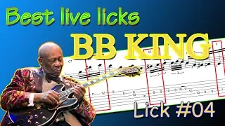 BB King - best live blues licks #04 (guitar-lesson)