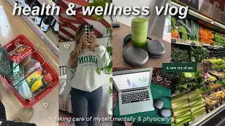 HEALTH VLOG🌱: taking care of myself, working out, grocery haul, & new goals for the new year!