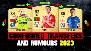 FIFA 24 | NEW CONFIRMED TRANSFERS & RUMOURS! ✅😱 ft. Amrabat, Nunes, Sancho…