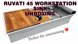 Unboxing The Ruvati 45 Workstation Sink!