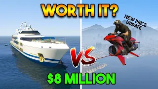 WORTH IT FOR $8 MILLION? Oppressor MK2 vs Yacht - GTA 5 Online