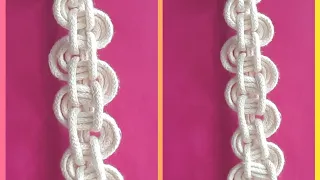 Macrame: Trama inversa do vídeo anterior