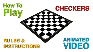 How To Play Checkers | Checkers Rules and Instructions | Learn Rules of Checkers
