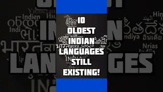 10 oldest languages still existing in India #language #ancientlanguage #viral