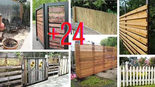 +24 Ideas De Vallas o Cercas Únicas De Bricolaje Que Puedes Construir Para Tu Jardín