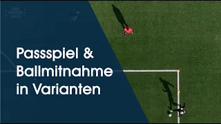 Passspiel & Ballmitnahme in verschiedenen Varianten - Fußballtraining am Deutschen Fußball Internat