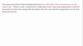 Verb preposition combinations in german introduction - www.germanforspalding.org