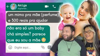 CONVITES DE BABY CHÁ SEM NOÇÃO | REACT