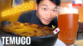 Esto es TEMUCO, sur de CHILE 🇨🇱 | Japonés reacciona a Chacarero, Pastel de choclo