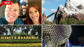 FLORIDA DISNEY WORLD VLOG: Animal Kingdom Everest rides, Publix, Boardwalk Resort and Epcot 🇺🇸 2024