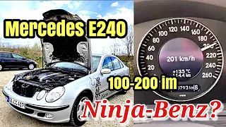 100-200 im Ninja-Benz! | Mercedes E240 W211 Technik + Zeiten messen | Dragy 100-150 | 2021