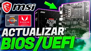 Como Actualizar BIOS & UEFI En Placas Base MSI 🚀 MSI A520M - A PRO ✅