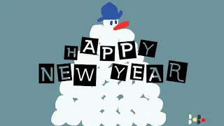 ☃️Ого! Вот это поздравление! Снеговичок BoBo желает вам счастливого Нового Года. Happy New Year