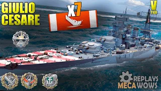 Giulio Cesare 7 Kills & 159k Damage | World of Warships Gameplay 4k