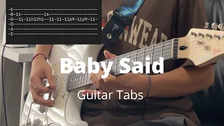 Baby Said by Maneskin | Guitar Tabs