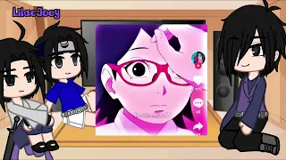 Sasuke's react to Sakura and Sarada