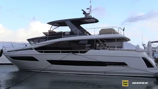 2022 Prestige X70 Luxury Yacht - Walkaround Tour-  2022 Miami Boat Show