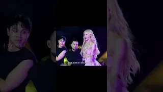 This backup dancer reaction to Jisoo and Rosé is weird #jisoo #rosé #blackpink #shorts