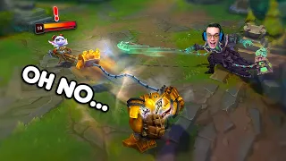Blitzcrank...but with +500 AD & every hook = instant death ft. Bunnyfufuu 🤣🤣